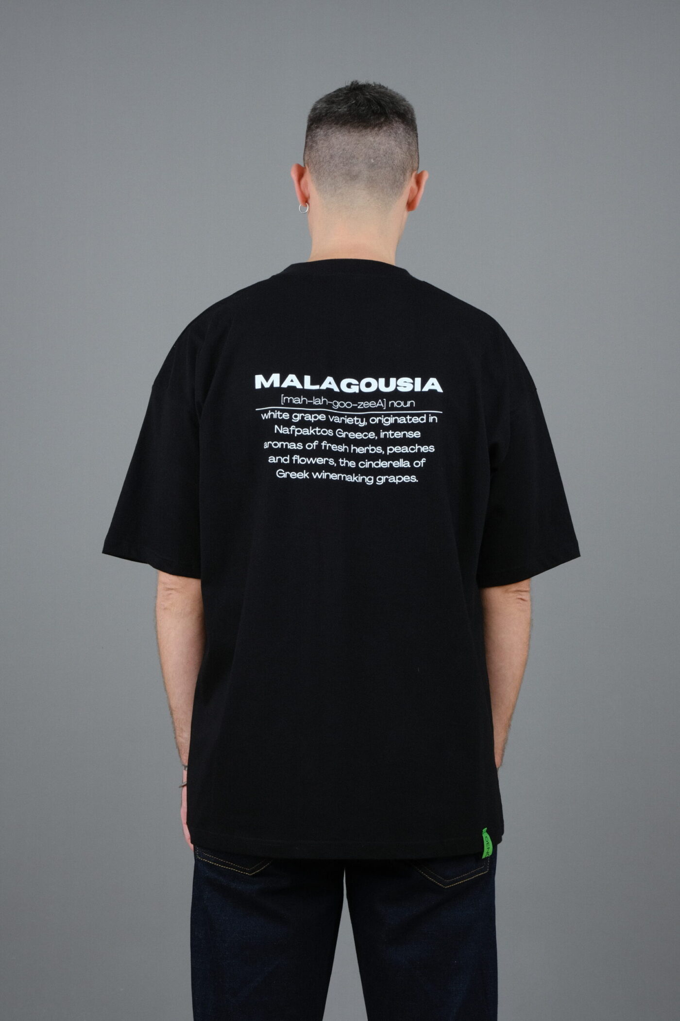Malagousia black t-shirt - Image 9