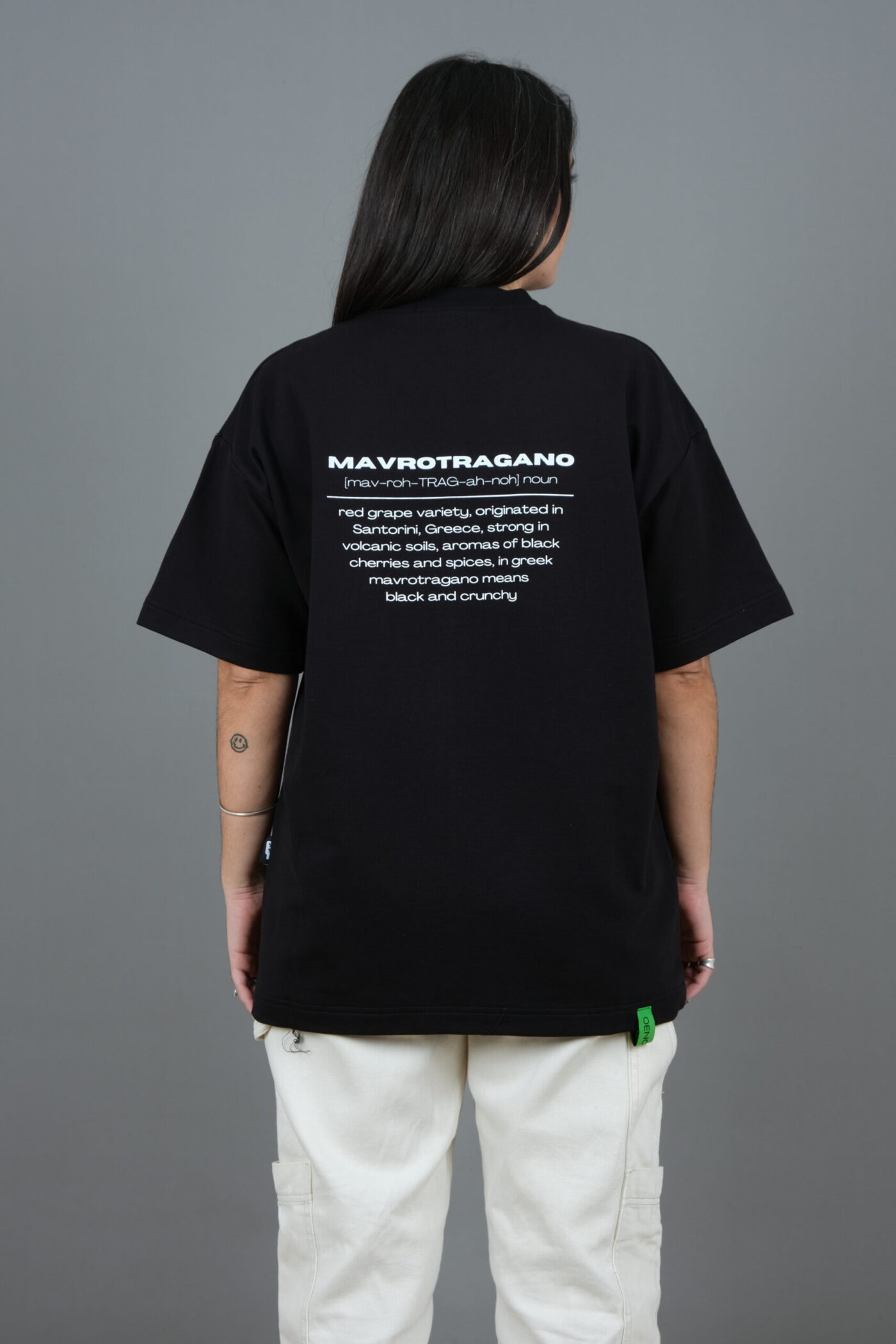 ''Mavrotragano'' black t-shirt