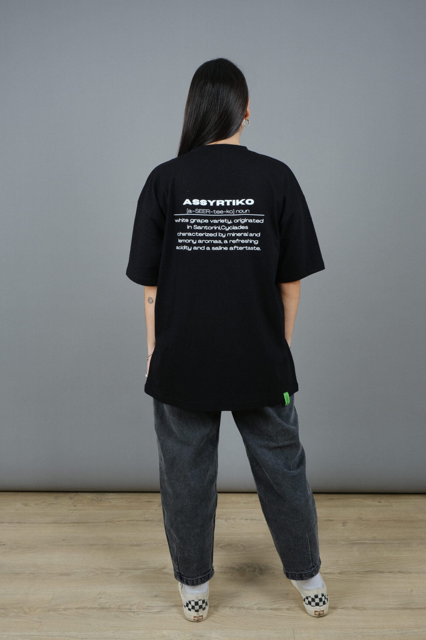 ''Assyrtiko'' black t-shirt - Image 4