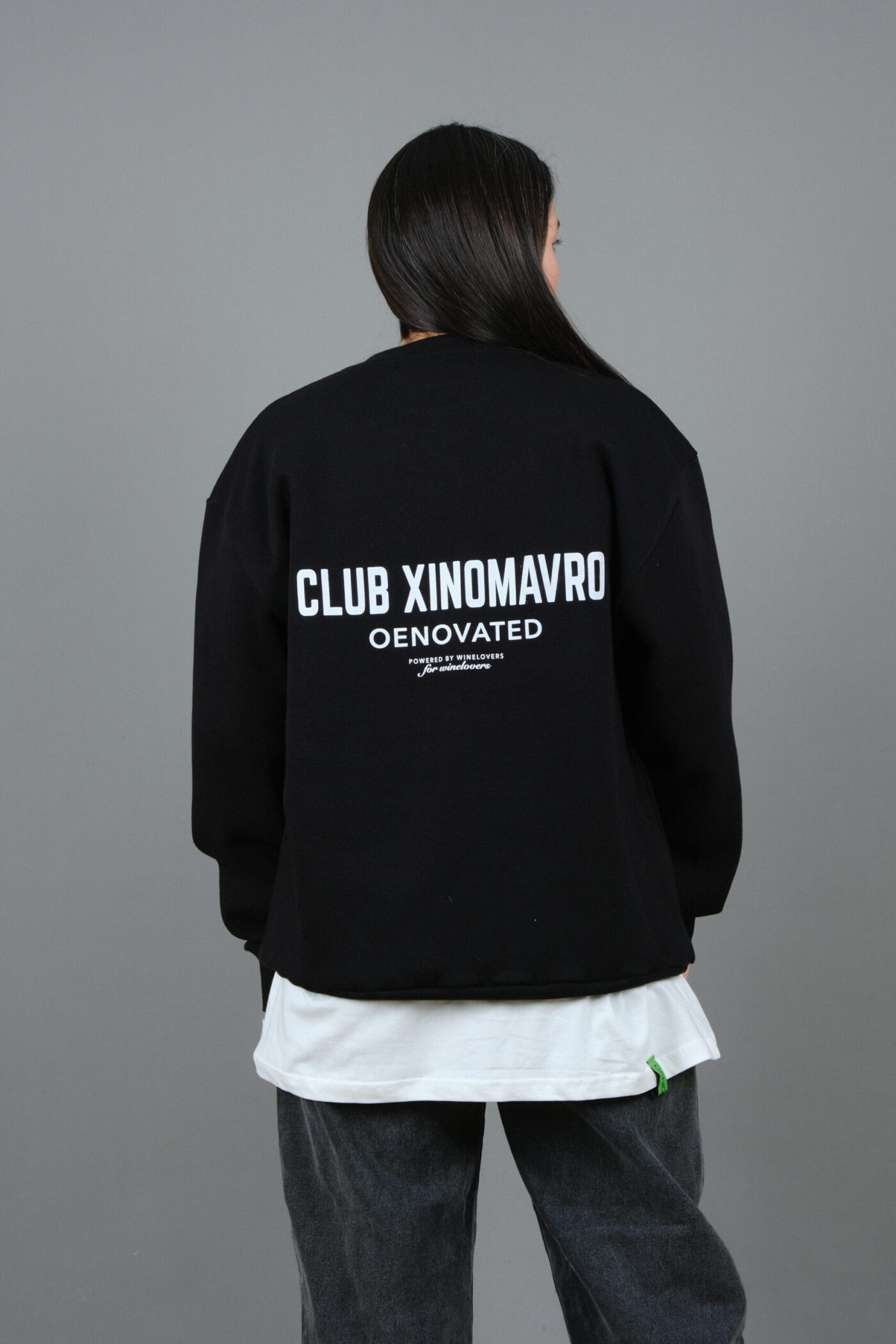 ''CLUB XINOMAVRO" black crewneck