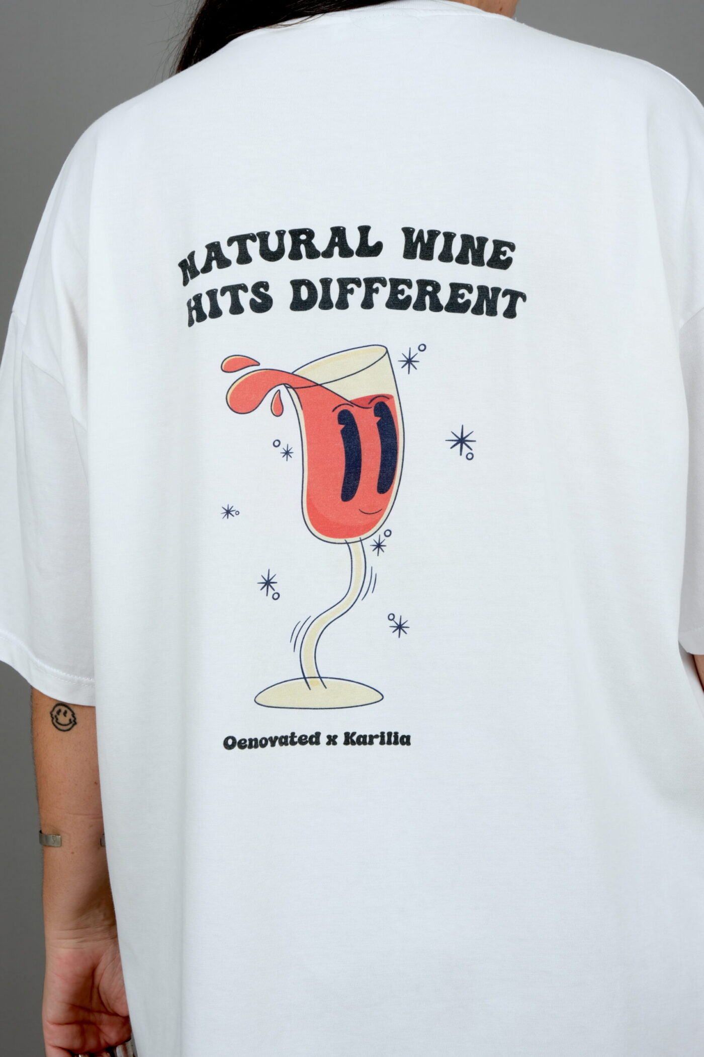 NATURAL HITS DIFFERENT off-white T-shirt