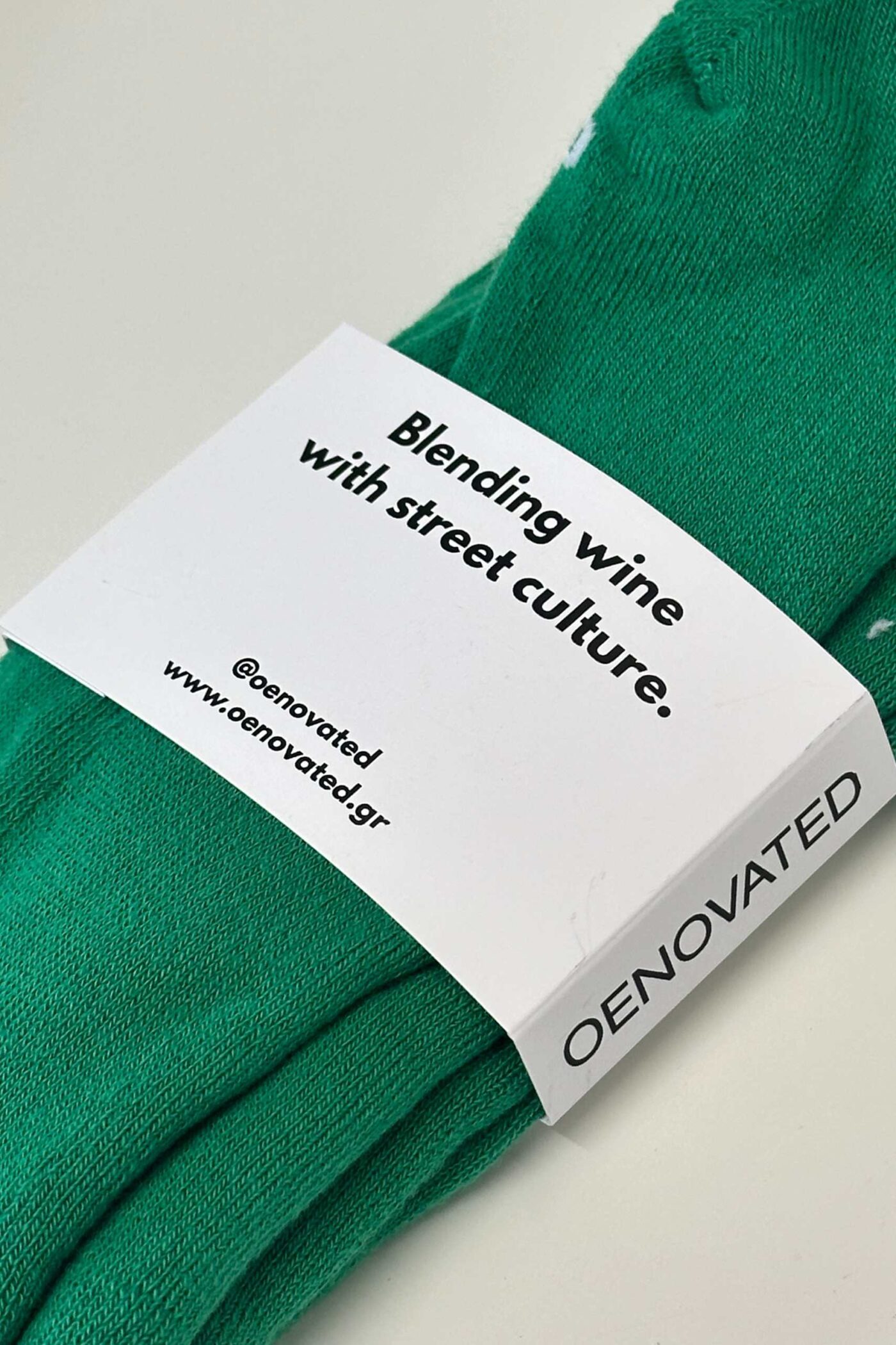 ''ΟΙΝΟΣ'' green socks - Image 5