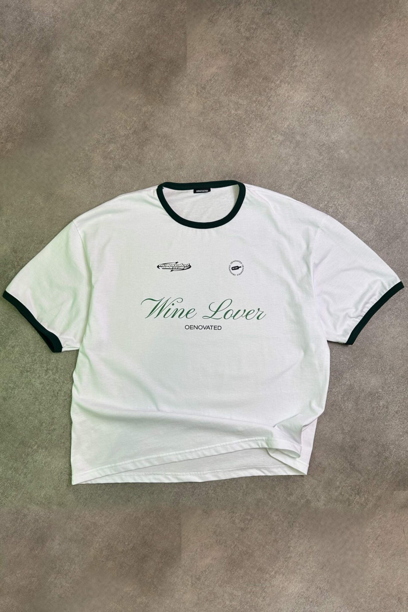 ''Wine Lover'' white boxy t-shirt - Image 2